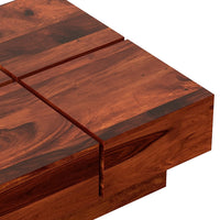 Timber Taste Sheesham Wood Coffee Table Square Centre Table for Living Room