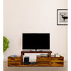 TimberTaste Sheesham Wood NADIA / SAROJ 3-Draw TV Cabinet (Natural Teak Finish).