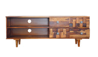 TimberTaste Sheesham Wood ANNA TV Cabinet Walnut Finish