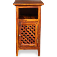 TimberTaste Sheesham Wood KAMA Side Table Natural Teak Finish