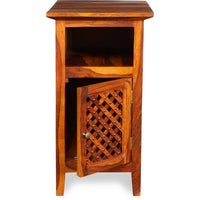TimberTaste Sheesham Wood KAMA Side Table Natural Teak Finish