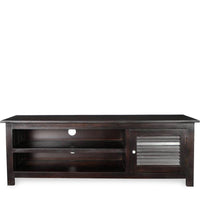 TimberTaste Sheesham Wood DYNA TV Cabinet Dark Walnut Finish.