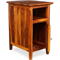 TimberTaste Sheesham Wood KAMA Side Table Natural Teak Finish