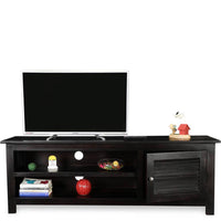 TimberTaste Sheesham Wood DYNA TV Cabinet Dark Walnut Finish.