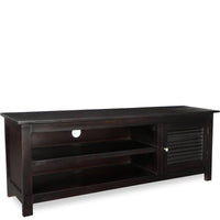 TimberTaste Sheesham Wood DYNA TV Cabinet Dark Walnut Finish.
