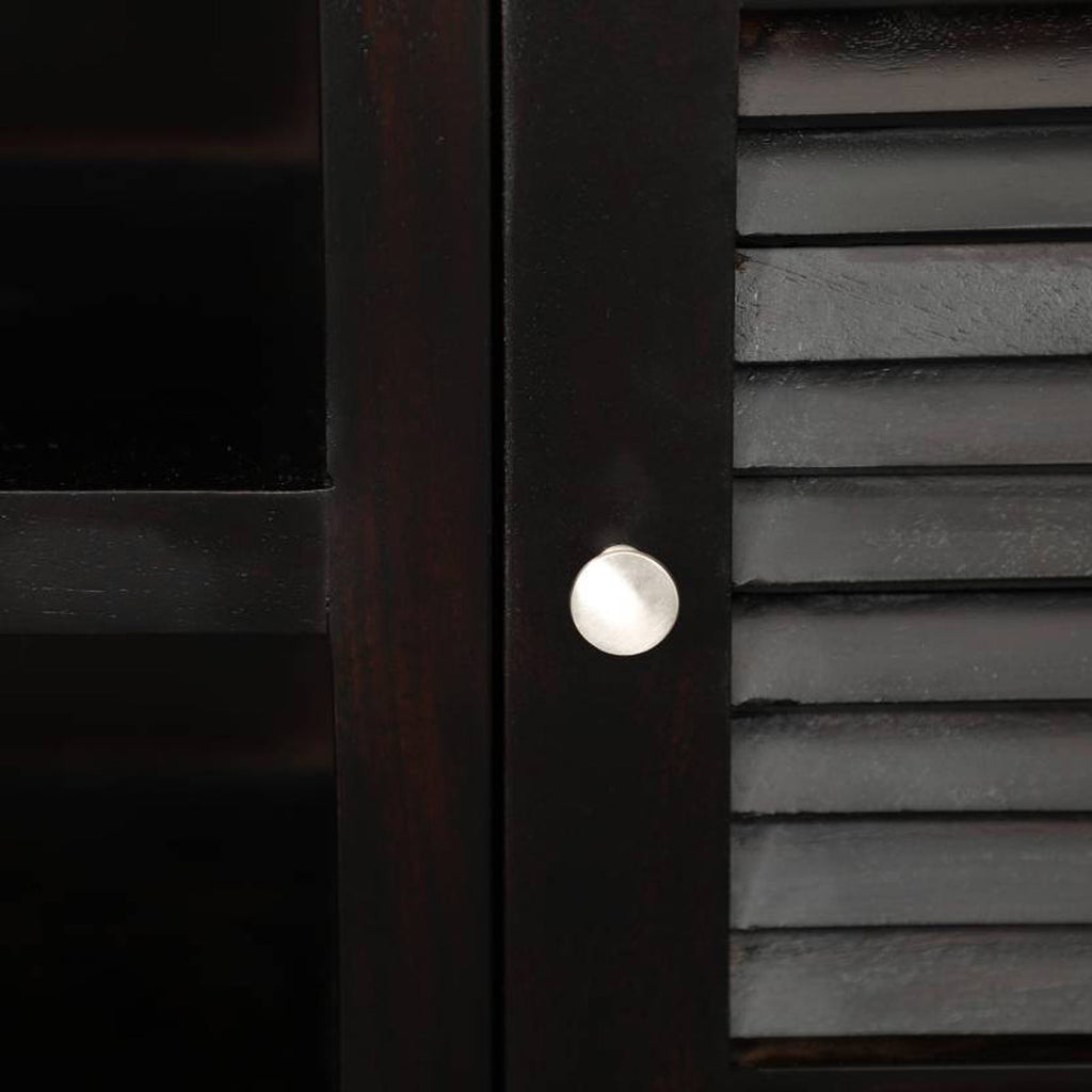 TimberTaste Sheesham Wood DYNA TV Cabinet Dark Walnut Finish.