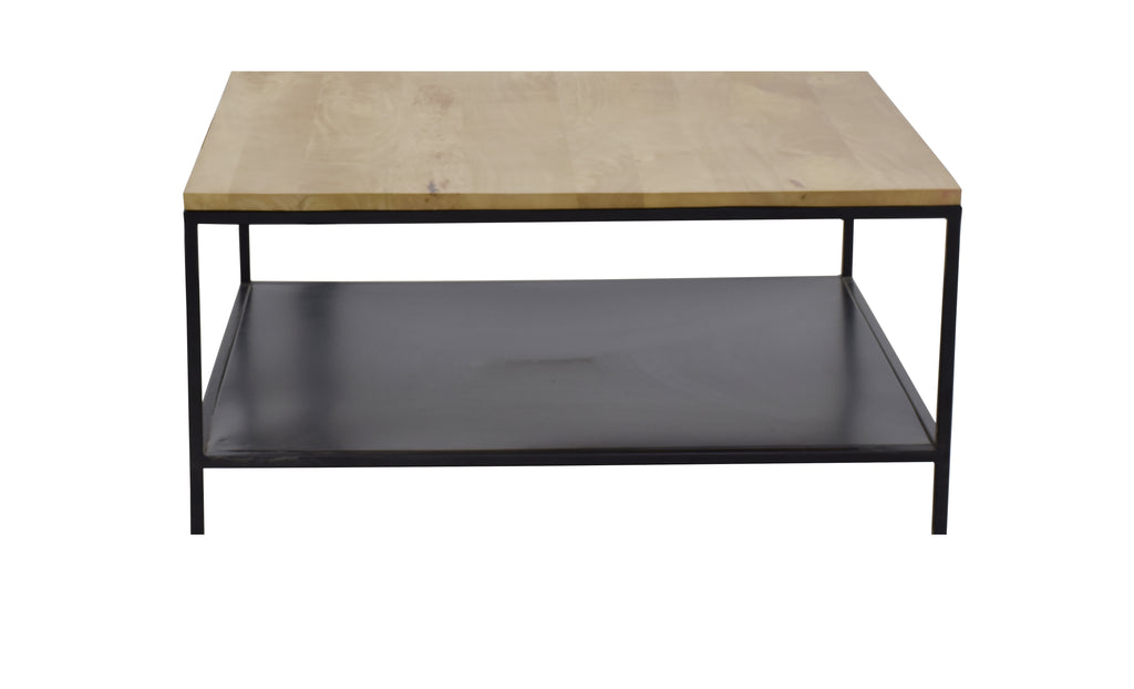 Timbertaste Olivia Coffee Table (Mango Wood Top, Iron Base) l Home Furniture| Living Room Furniture