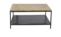 Timbertaste Olivia Coffee Table (Mango Wood Top, Iron Base) l Home Furniture| Living Room Furniture