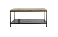 Timbertaste Olivia Coffee Table (Mango Wood Top, Iron Base) l Home Furniture| Living Room Furniture