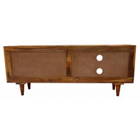 TimberTaste Sheesham Wood ANNA TV Cabinet Natural Teak finish