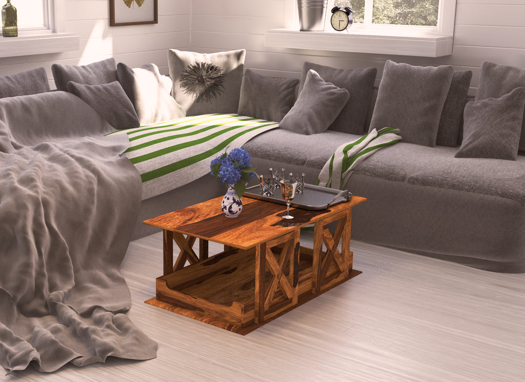 Cushion teapoy on sale