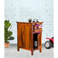 TimberTaste Sheesham Wood CANNY Side Table Natural Teak Finish