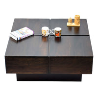 TimberTaste Shesham Wood CENTO Coffee table Dark Walnut