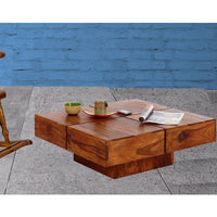 TimberTaste Shesham Wood CENTO Coffee table Natural Teak