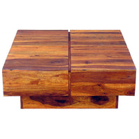 TimberTaste Shesham Wood CENTO Coffee table Natural Teak