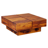 TimberTaste Shesham Wood CENTO Coffee table Natural Teak