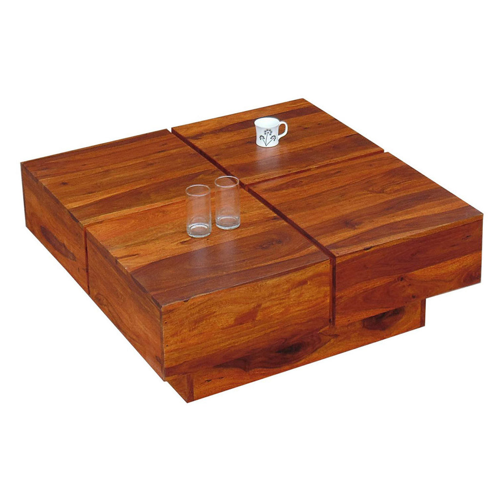 TimberTaste Shesham Wood CENTO Coffee table Natural Teak