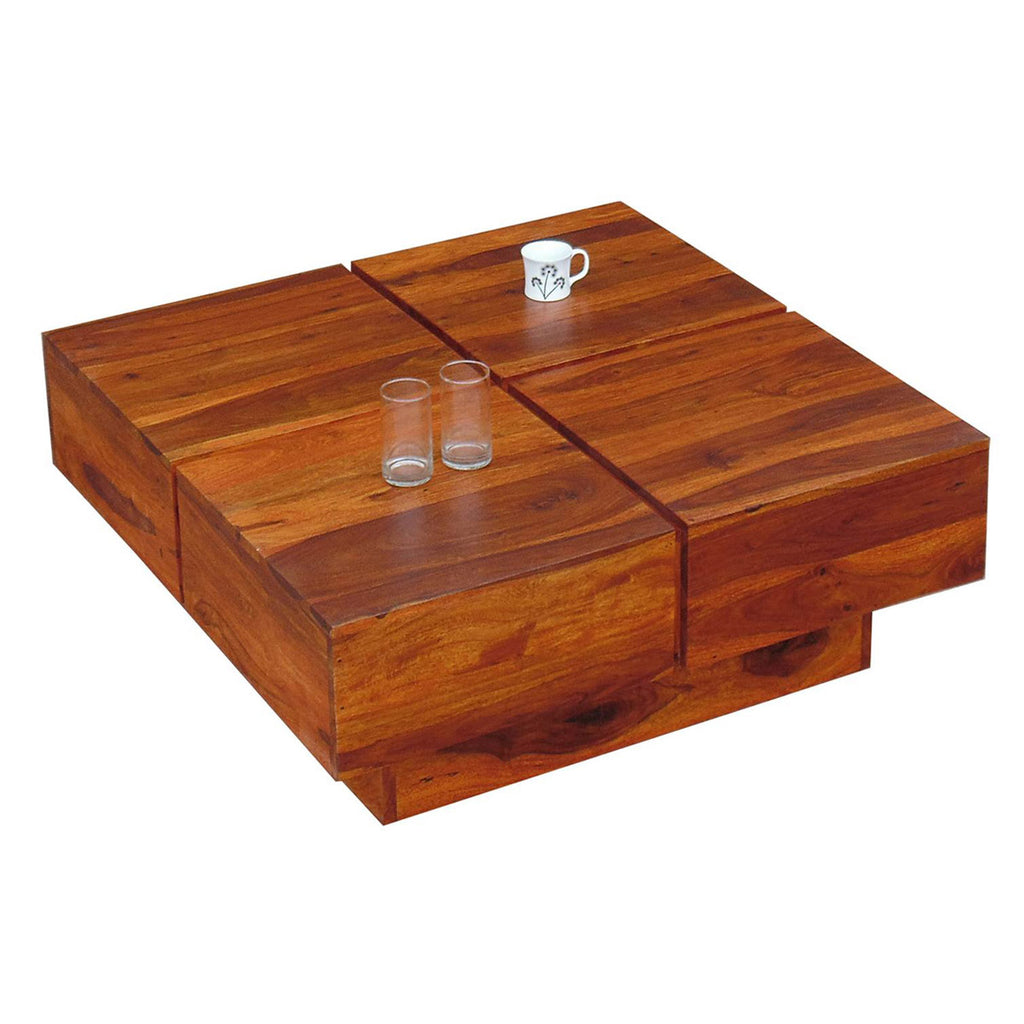 TimberTaste Shesham Wood CENTO Coffee table Natural Teak