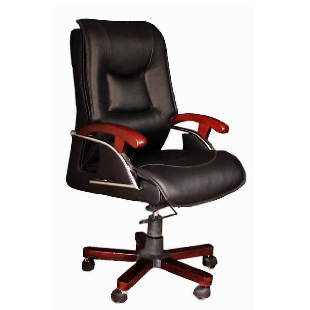 TimberTaste COCO BLACK Directors, Executive, Boss, conference high back office chair (set of 2).
