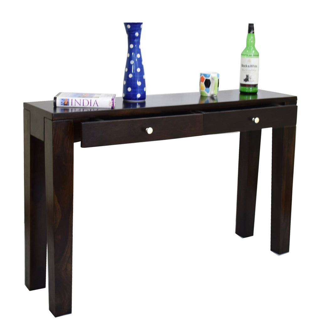 TimberTaste Sheesham Wood CONY 2 DRAW Console Hall Writing Table.