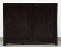 TimberTaste Sheesham Wood 3 door Diamond side board (Dark Walnut Finish and Natural teak finish).