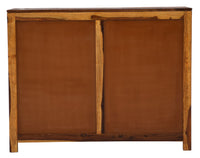 TimberTaste Sheesham Wood 3 door Diamond side board (Dark Walnut Finish and Natural teak finish).