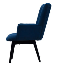 Timbertaste Ditya Blue Upholstered Lounge Chair