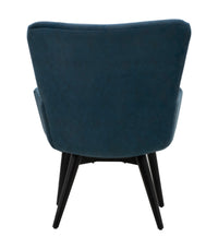 Timbertaste Ditya Blue Upholstered Lounge Chair