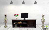 TimberTaste Sheesham Wood DYNA TV Cabinet Dark Walnut Finish.