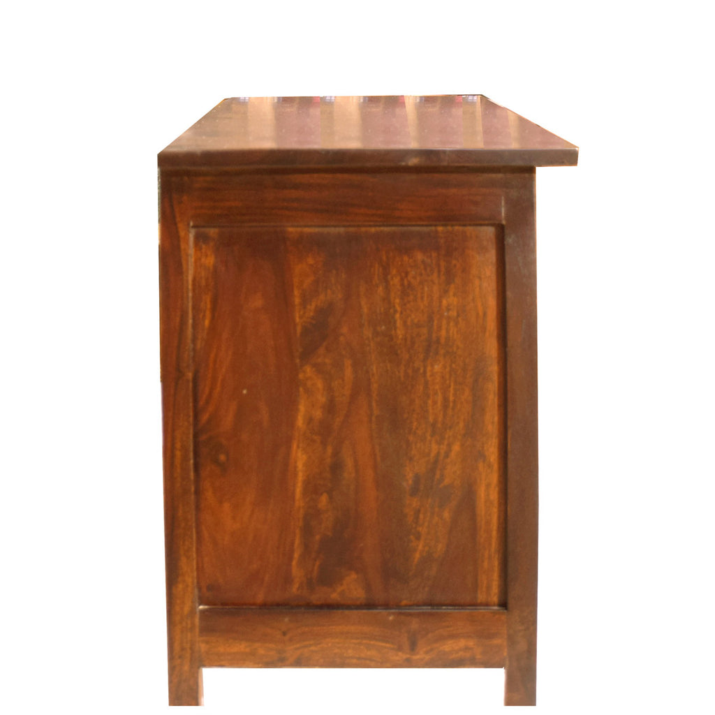 TimberTaste Sheesham Wood DYNA TV Cabinet Natural Teak Finish.