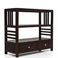 TimberTaste Sheesham Wood EVA book shelf show case (Natural Teak finish).