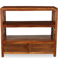 TimberTaste Sheesham Wood EVA book shelf show case (Natural Teak finish).