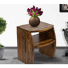 TimberTaste Sheesham Wood FANTA Side End Corner Table Natural Teak Finish