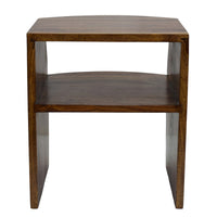 TimberTaste Sheesham Wood FANTA Side End Corner Table Natural Teak Finish