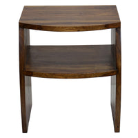 TimberTaste Sheesham Wood FANTA Side End Corner Table Natural Teak Finish
