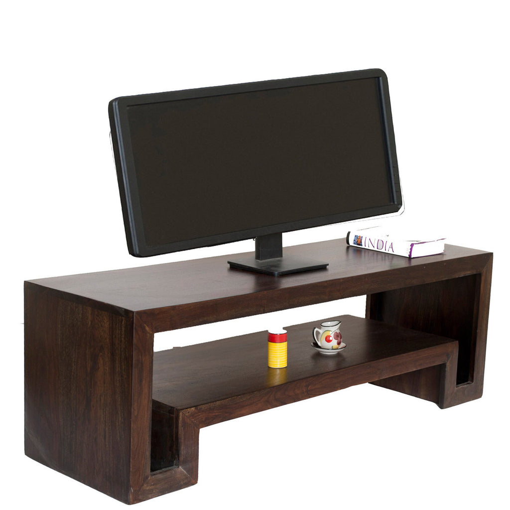 TimberTaste Sheesham Wood HEMA TV Cabinet Dark Walnut finish.