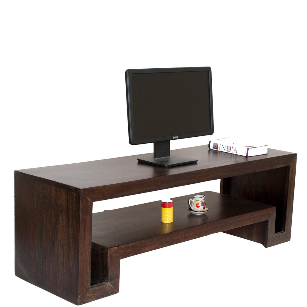 TimberTaste Sheesham Wood HEMA TV Cabinet Dark Walnut finish.