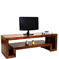 TimberTaste Sheesham Wood HEMA TV Cabinet Natural Teak finish.