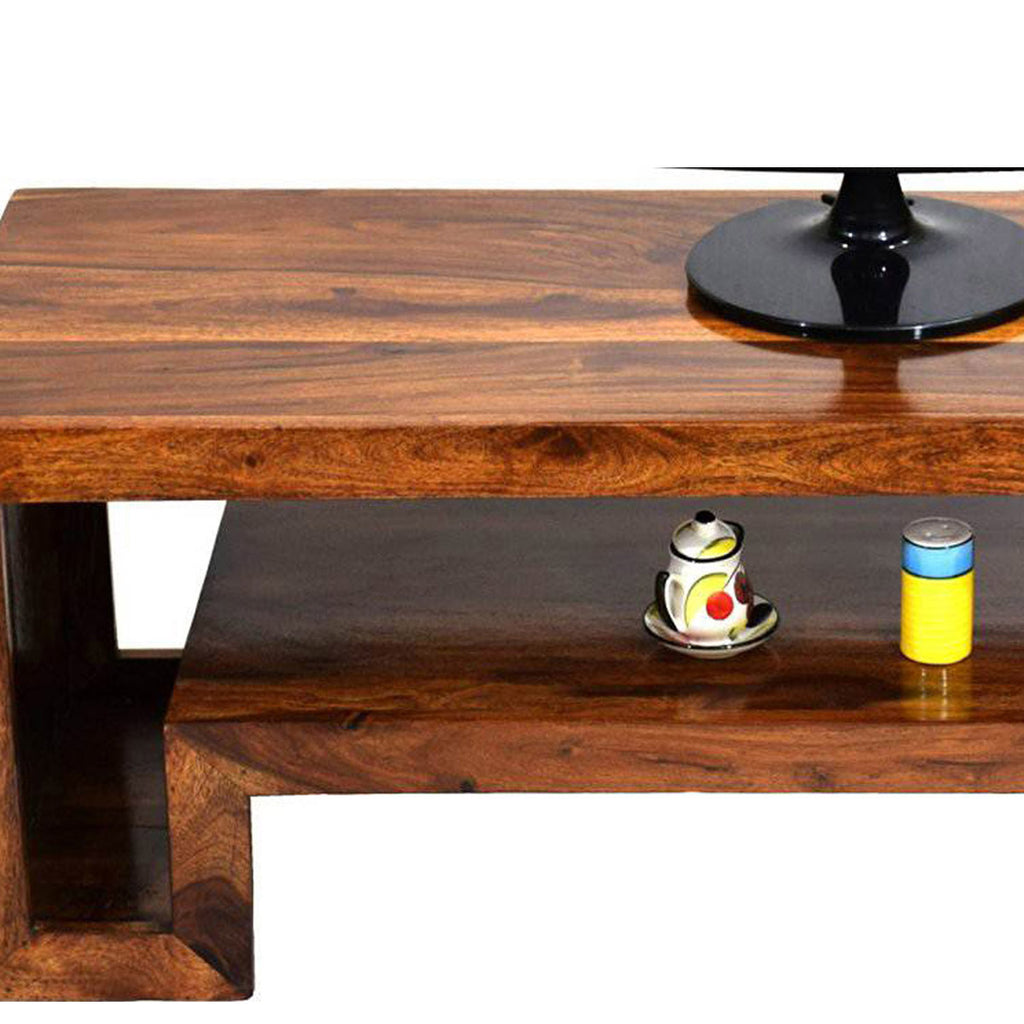 TimberTaste Sheesham Wood HEMA TV Cabinet Natural Teak finish.