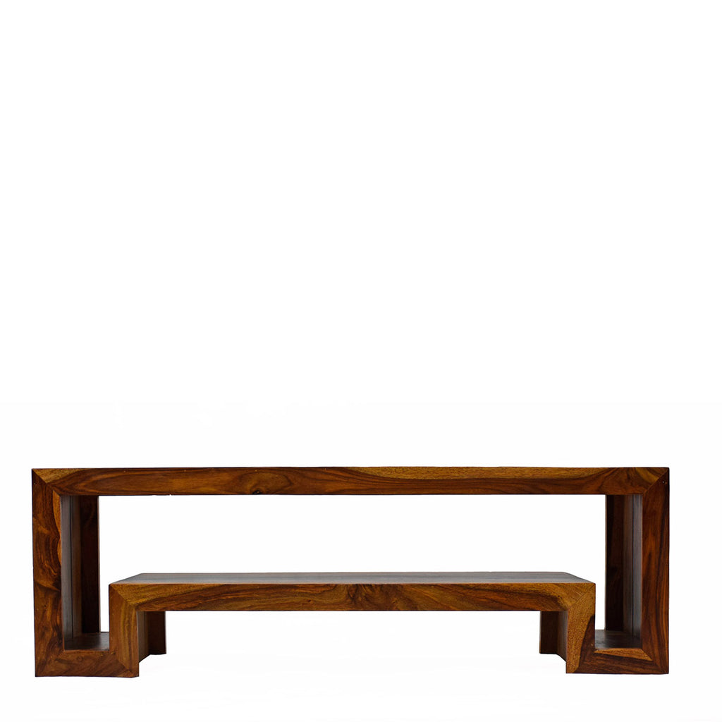 TimberTaste Sheesham Wood HEMA TV Cabinet Natural Teak finish.