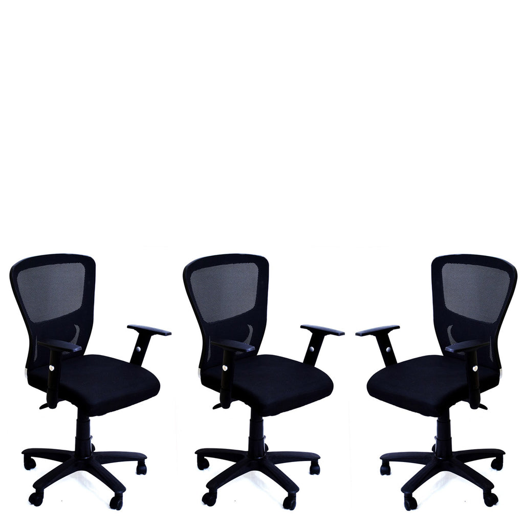 TimberTaste 6 Pieces JOHNY Adjustable Lumber Back Support & Adjustable Handles Office Executive Chair Computer Task Revolving Conference Visitor Chair (Set of 6).TimberTaste 6 Pieces JOHNY Adjustable Lumber Back Support & Adjustable Handles Office Executive Chair Computer Task Revolving Conference Visitor Chair (Set of 6).