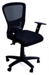 TimberTaste 6 Pieces JOHNY Adjustable Lumber  & Adjustable Handles Office Executive Chair