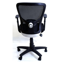 TimberTaste JOHNY Adjustable Lumber Back Support & Adjustable Handles Office Executive Chair Computer Task Revolving Conference Visitor Chair.