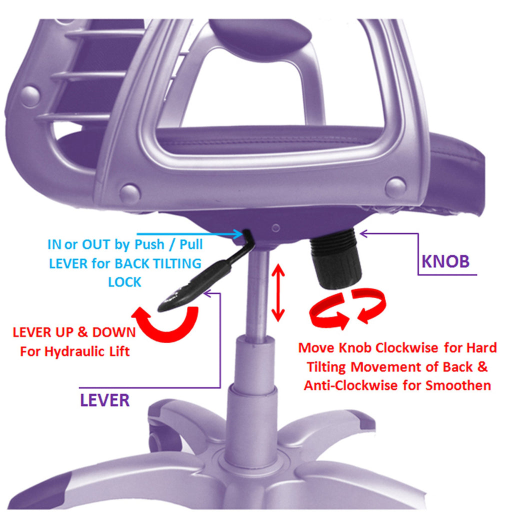 TimberTaste 8 Pieces JOHNY Adjustable Lumber Back Support & Adjustable Handles Office Executive Chair Computer Task Revolving Conference Visitor Chair (Set of 8).