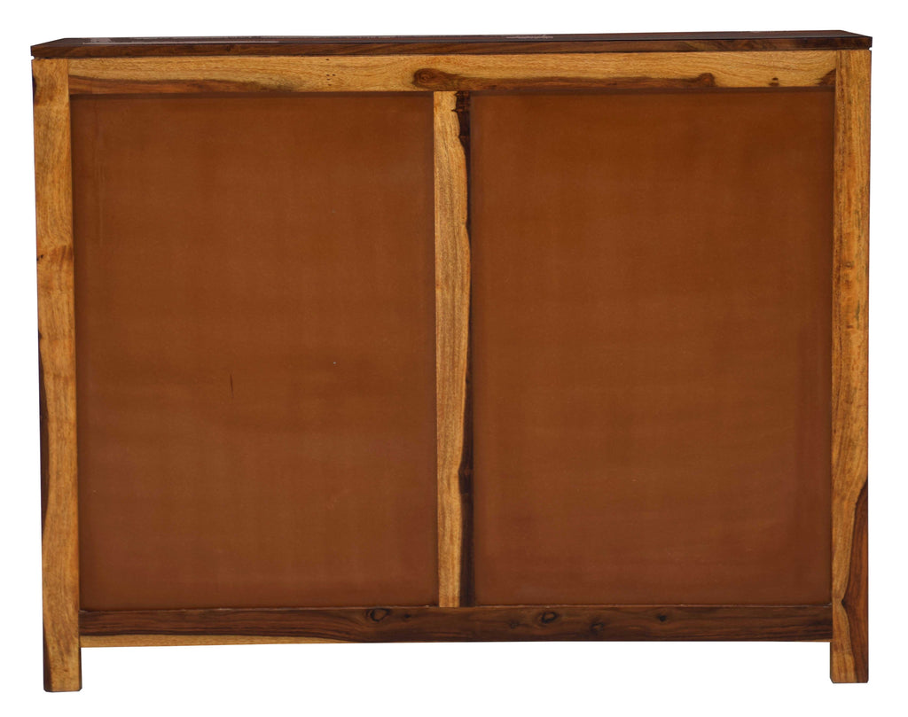 TimberTaste Sheesham Wood 3 door KOSA side board (Natural Teak Finish)