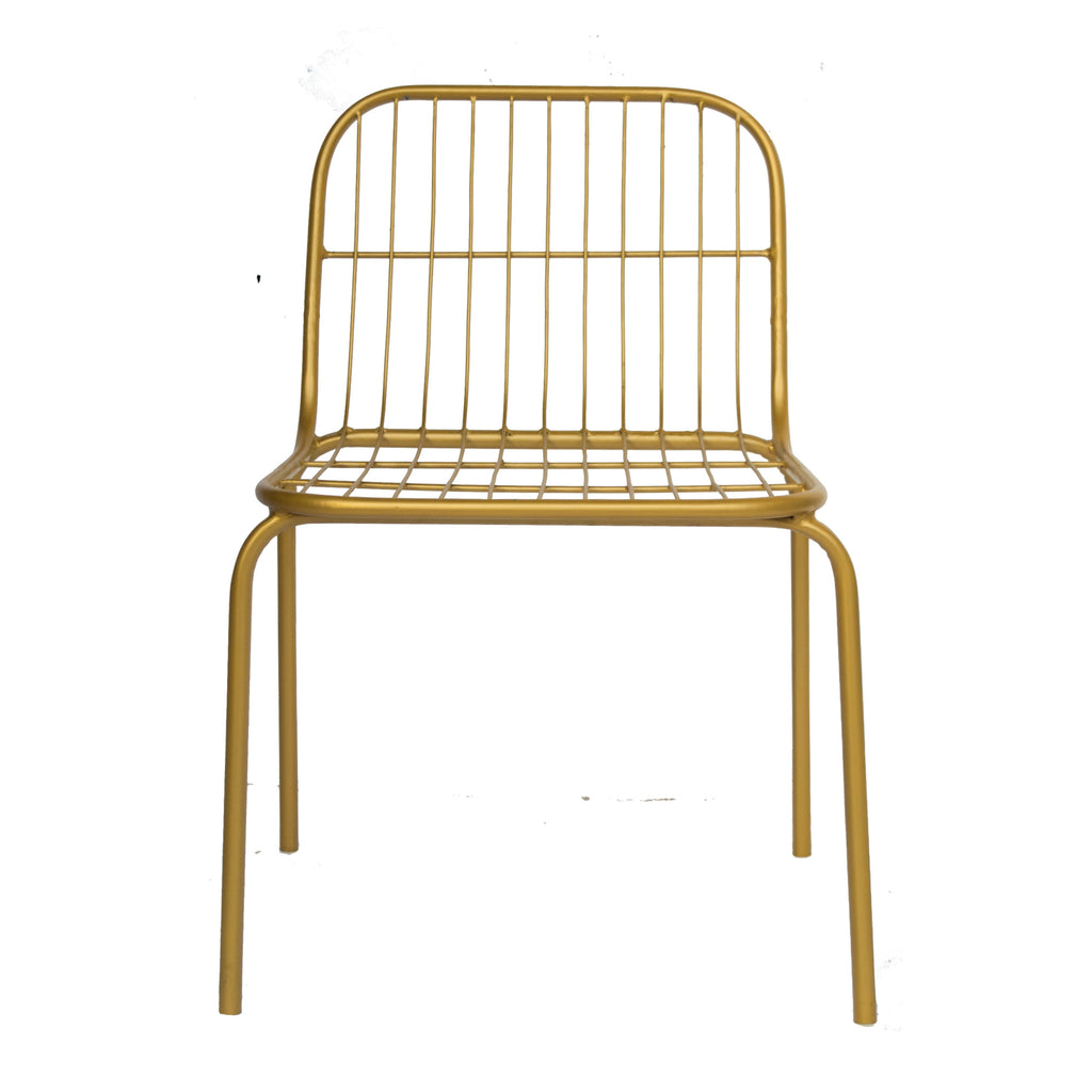 Timbertaste karla metal Chair Brass Finish