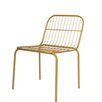Timbertaste karla metal Chair Brass Finish