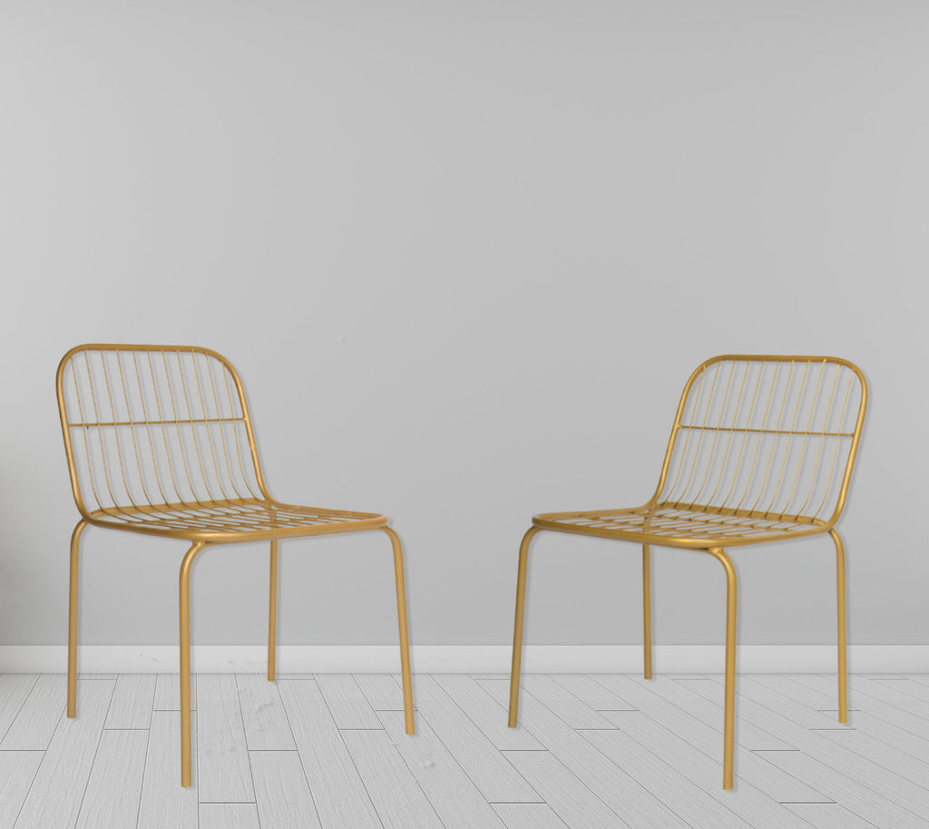 Timbertaste karla metal Chair Brass Finish