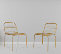 Timbertaste karla metal Chair Brass Finish