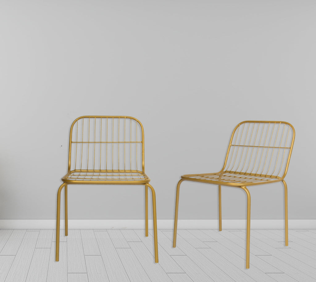 Timbertaste karla metal Chair Brass Finish